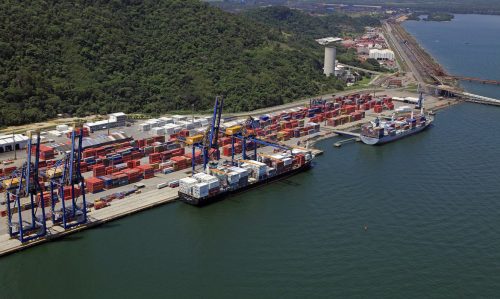 Foto: Ministro da Infraestrutura/Divulgação - Porto de Itaguaí