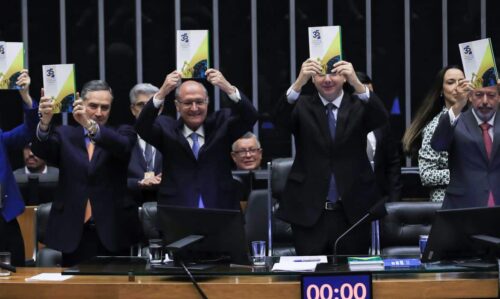 Brasília (DF) 05/10/2023 Congresso Nacional realiza sessão solene para comemorar os 35 anos da Constituição brasileira, promulgada em 1988. Foto Lula Marques/ Agência Brasil