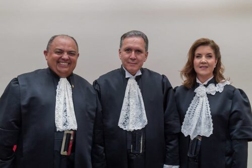 Cerimônia de posse dos novos ministros do STJ, Teodoro Silva Santos, Afrânio Vilela e Daniela Teixeira. Créditos: Emerson Leal/STJ