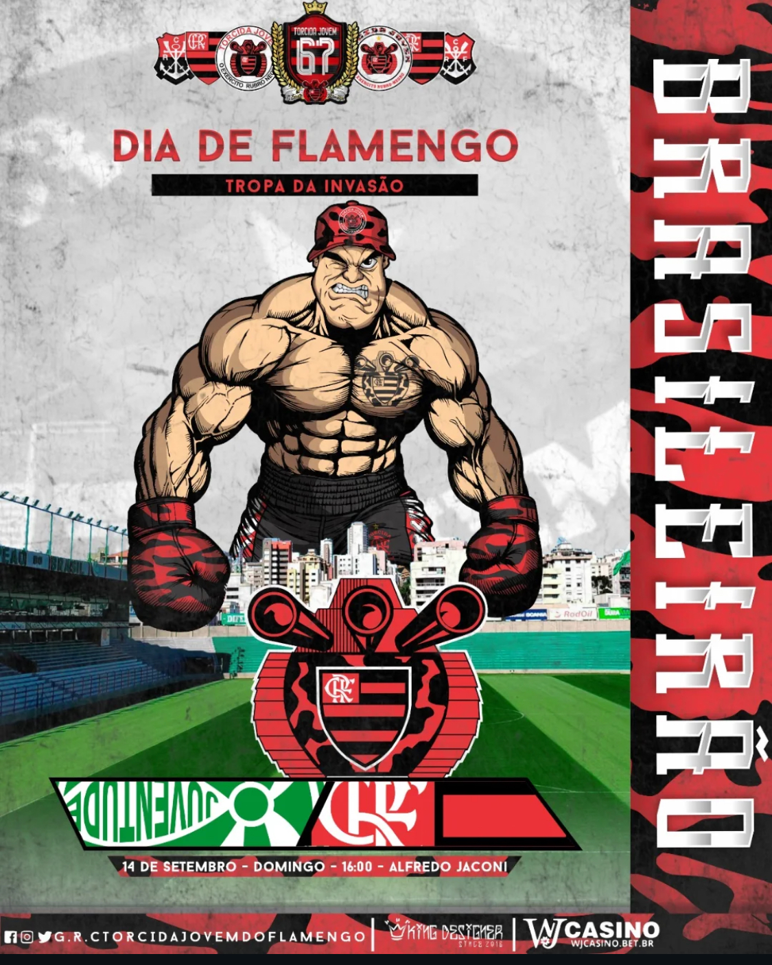 Torcida Jovem do Flamengo. Foto: Instagram/Reprodução